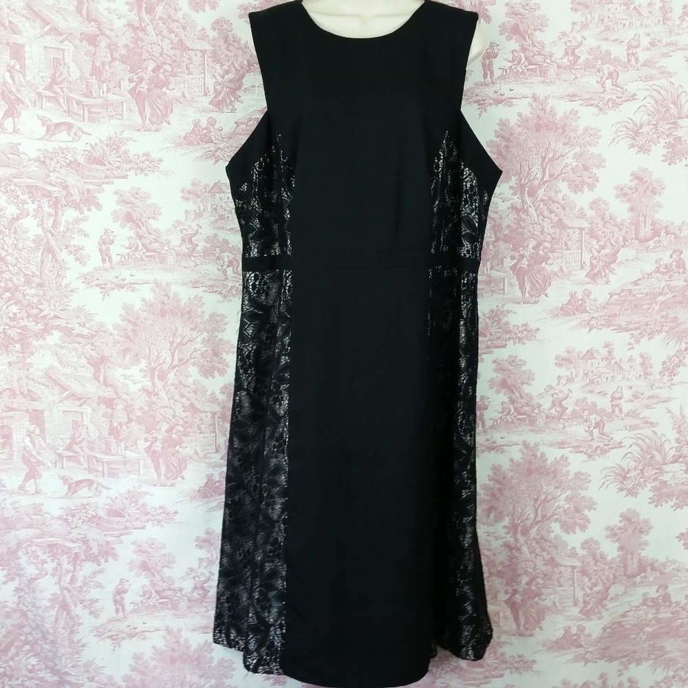 Lovely by Adrianna Papell Plus Size 18 Dress Black